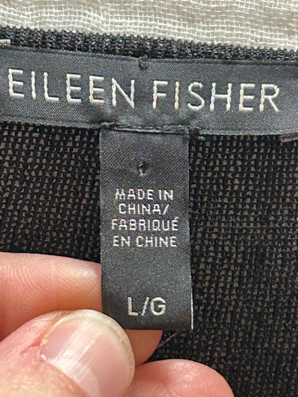Eileen Fisher asymmetrical hem tunic Semi Sheer Metallic - Picture 5 of 9